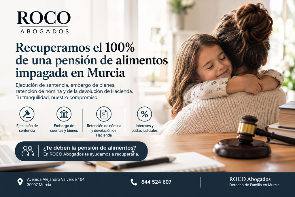 Pensión de alimentos. Abogados Murcia